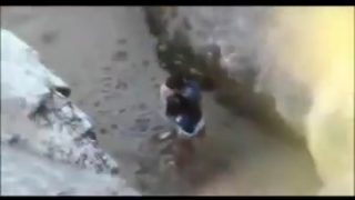 A Couple Having Voyeur At The Beach