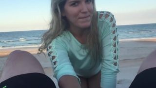 Beach suck fuck