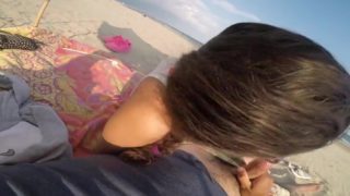 Blowjob Awsome Facial On The Beach =D