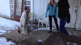 Cute femdom blonde ballbusting 2