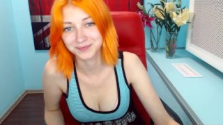 cute orange haired dutch teen cam play – part 1