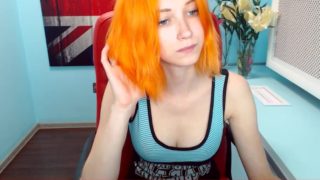 cute orange haired euro teen cam play – part 2