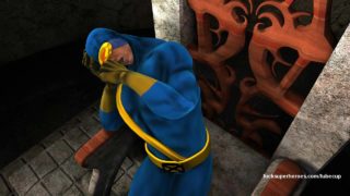 Cyclops find a tiny fairy and gives her the ride of her life