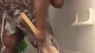 Ebony BBW shower fun pt 1