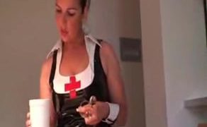 Emo film with nurse who does handjob and collects sperm