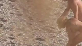 Naked Beach – a voyeurs POV – amazing face close-ups