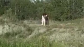 Nude Beach – Hot Redhead Babe DP CIM MMF Threesome