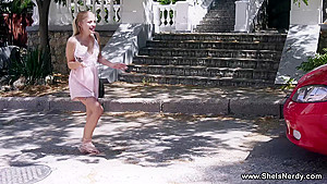 She Is Nerdy – Monica A – Raw fuck for petite nerdy teen