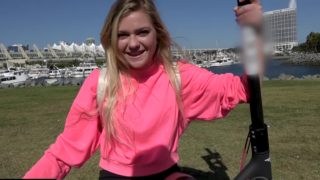 Bisexual Teen Chloe Foster Flashes her Pussy in Public