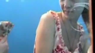 Busty babe found a spy cam in the beach cabin
