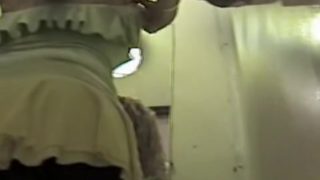 Changing room spy closeups with beautiful nude booty
