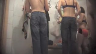 Charming naked student were taped on the hidden camera