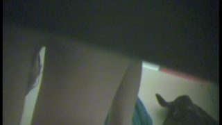 Girl with lovely ass took off her black panties