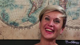 Milf gives the history teacher a good blowjob