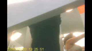 Real spy cam amateur in changing room spied in brassiere