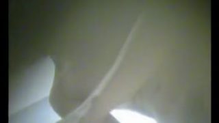 Trimmed pussy and small boobs revealed on a spy cam