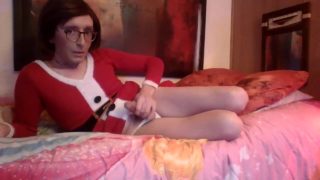 Santas Sissy Glass Butt Plug Cum Droll
